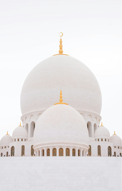 A picture of the Sheikh Zayed mosque