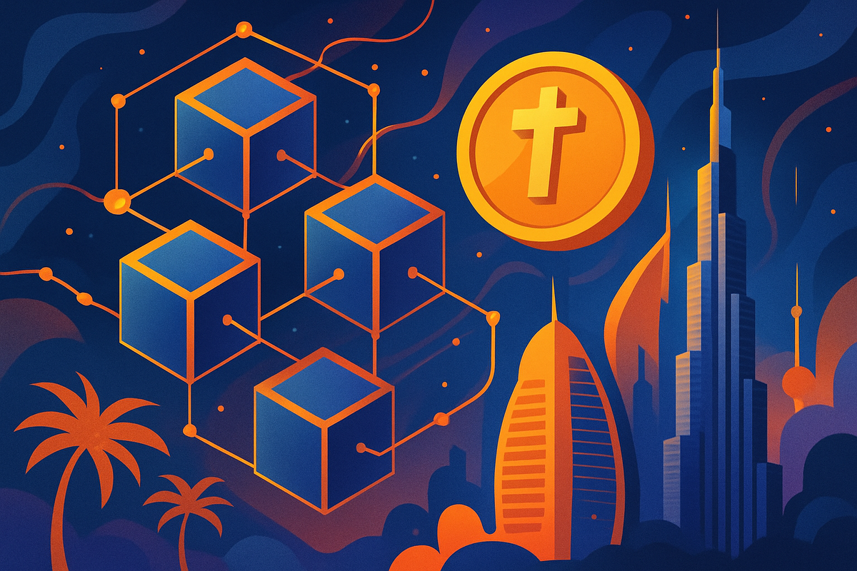 An abstract image of blockchain and tokenisation